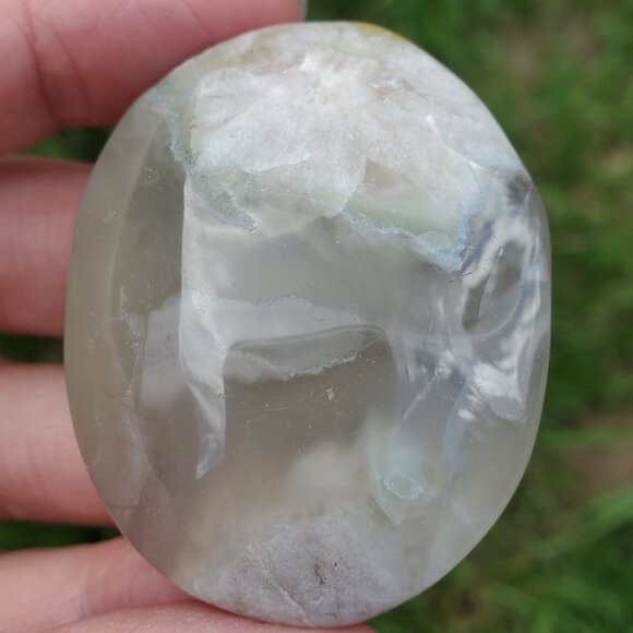 Flower Agate Palm Stone (FA608) - Picture 6 of 8